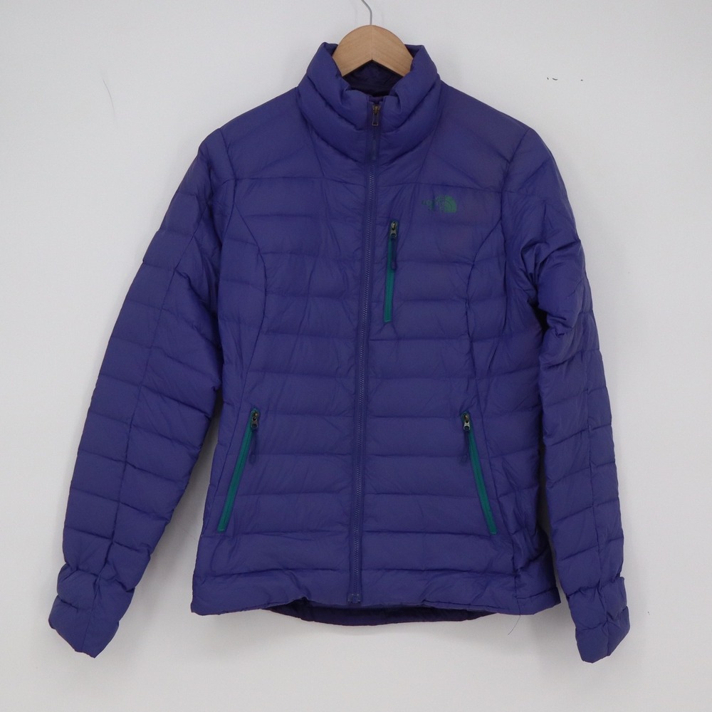 The North Face Puffer Jacket Womens S Purple Quilted Full Zip Outdoor Good